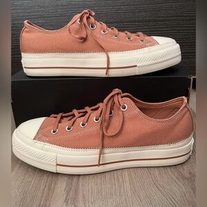 Women's Canvas Sneakers in Pink and White